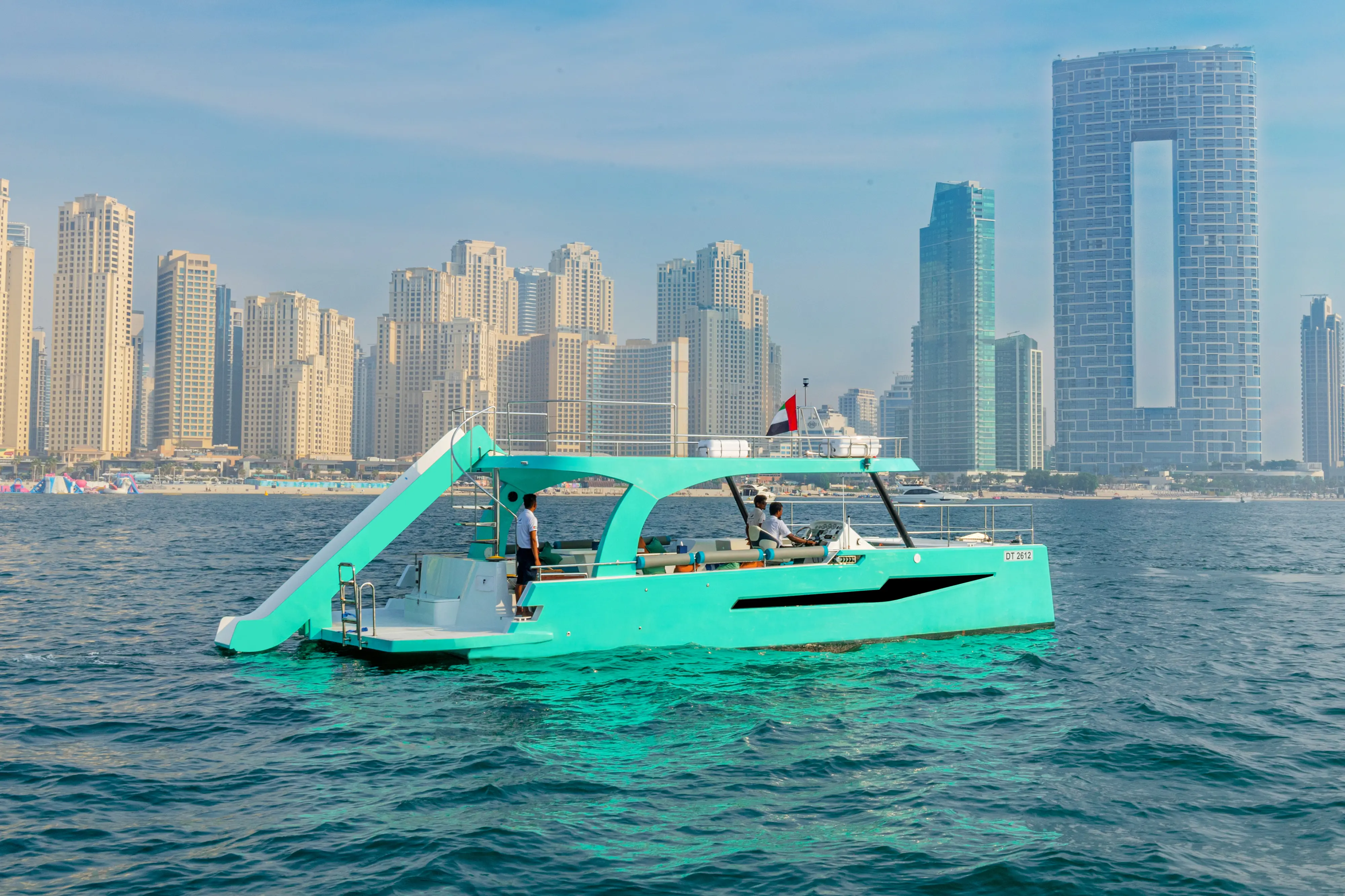 Private yacht deck party